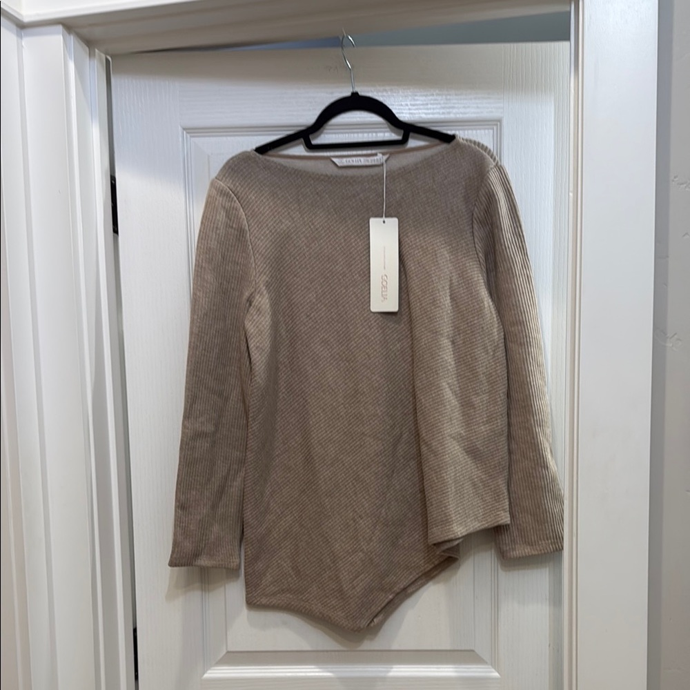 Goelia Tan  Asymmetrical Tunic